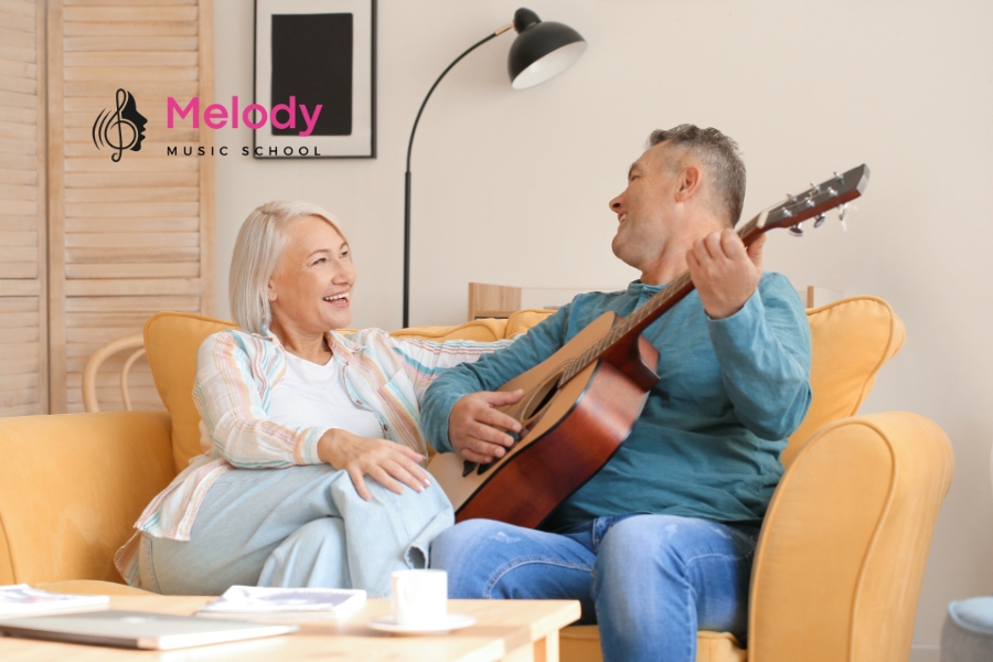 Địa Điểm Học Đàn Guitar Đống Đa Uy Tín Chất Lượng 3 Chơi guitar giúp phát triển âm nhạc, tăng tập trung và cải thiện sức khỏe tinh thần