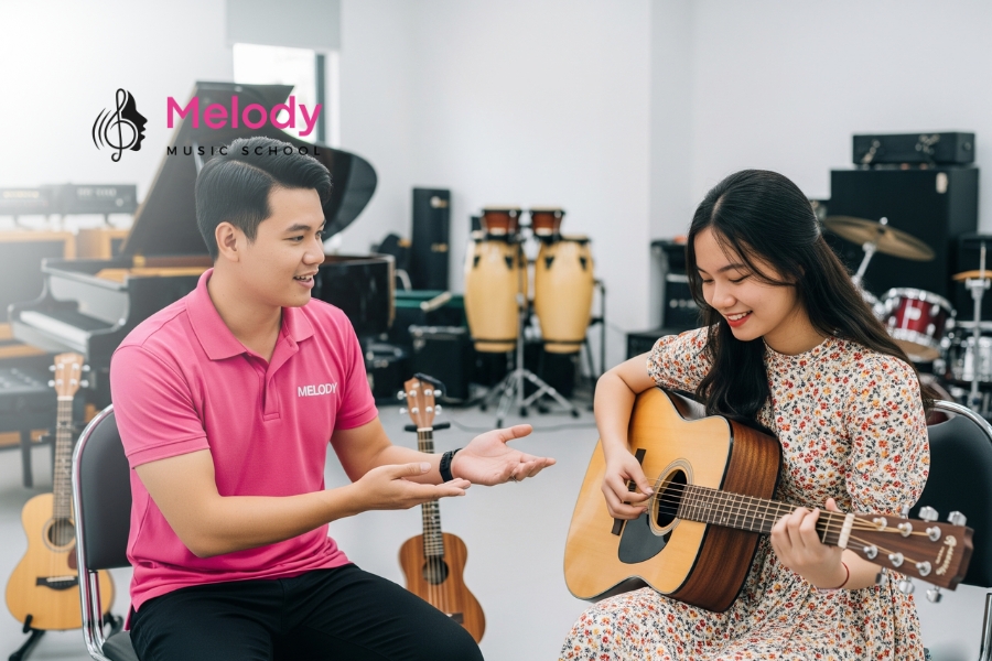 Địa Điểm Học Đàn Guitar Quận 2 Uy Tín Chất Lượng 15 Học phí guitar tại Melody quận 2 từ 3 đến 8 triệu đồng/tháng, tùy khóa học và thời lượng