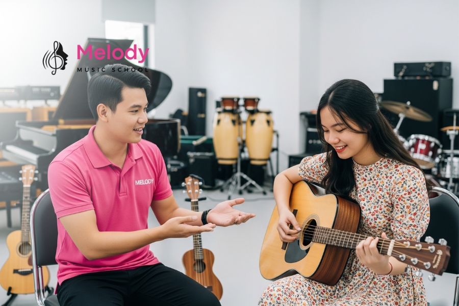 Địa Điểm Học Đàn Guitar Quận Thanh Xuân Uy Tín Chất Lượng 8 Học phí guitar tại Melody Thanh Xuân dao động từ 3 đến 8 triệu đồng/tháng