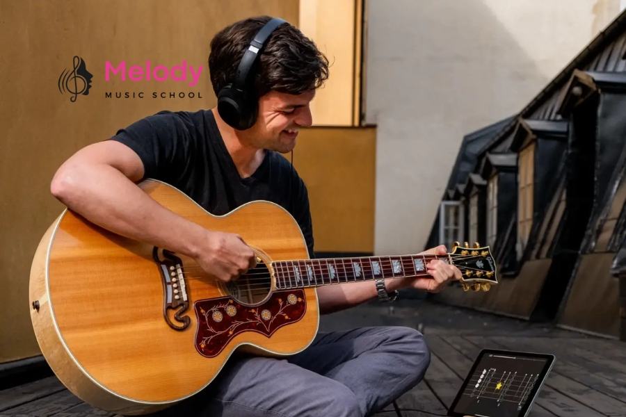 Địa Điểm Học Đàn Guitar Thủ Đức Uy Tín Chất Lượng 12 Melody Thủ Đức cung cấp khóa học guitar chuẩn hóa với giảng viên chuyên nghiệp và môi trường hiện đại