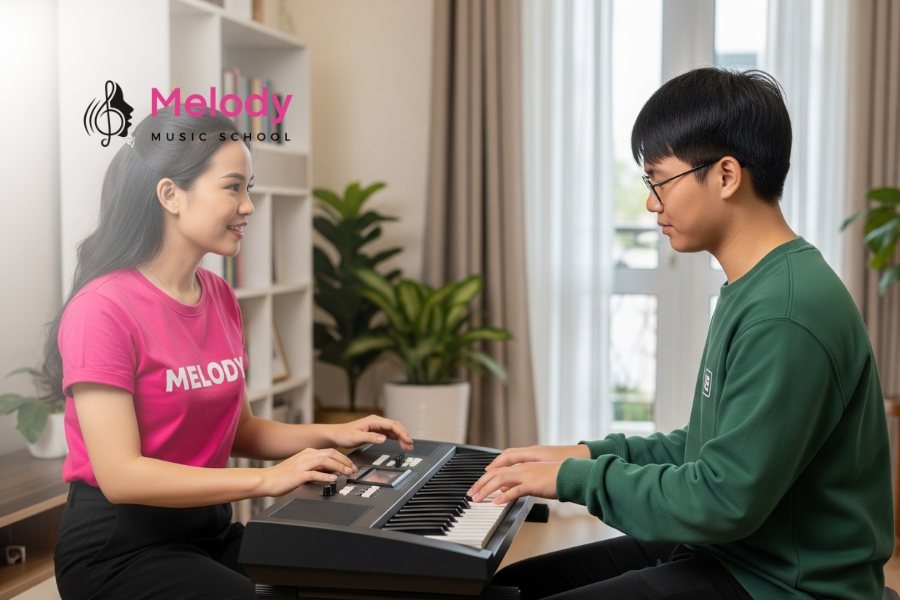 Học Đàn Organ Quận Ba Đình, Hoàn Kiếm, Hai Bà Trưng 15 Học phí học organ tại Melody Ba Đình, Hoàn Kiếm, Hai Bà Trưng từ 3 đến 8 triệu đồng/tháng tùy cấp độ học