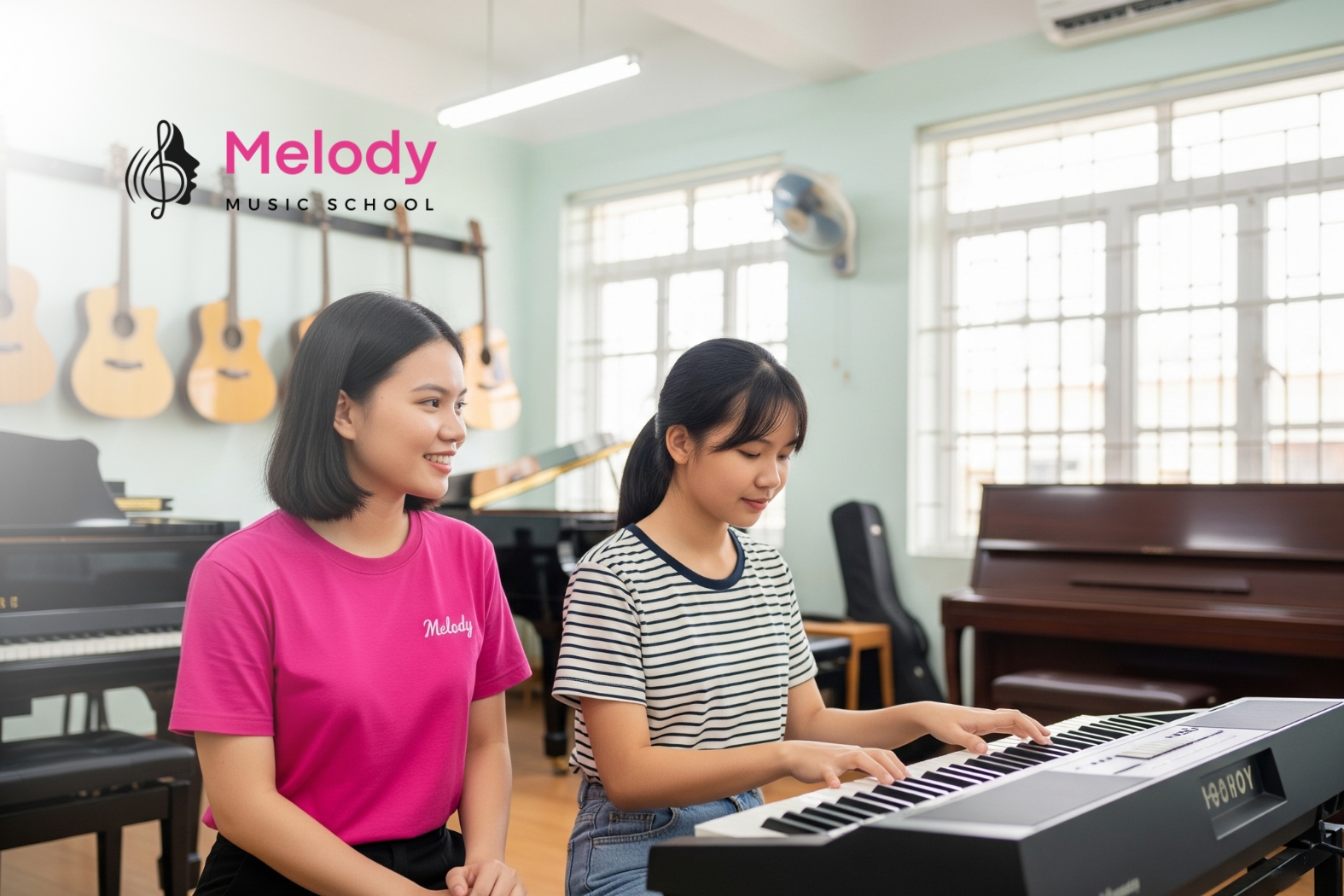 Lớp Học Đàn Organ Quận Tân Bình-Bình Tân-Phú Nhuận 11 Melody là trung tâm đào tạo âm nhạc uy tín tại Tân Bình, Bình Tân, Phú Nhuận