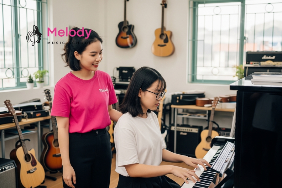 Địa Điểm Học Đàn Piano Tại Quận 8 Uy Tín Chất Lượng 22 Melody quận 8 áp dụng phương pháp giảng dạy tương tác, thực hành và cá nhân hóa hiệu quả