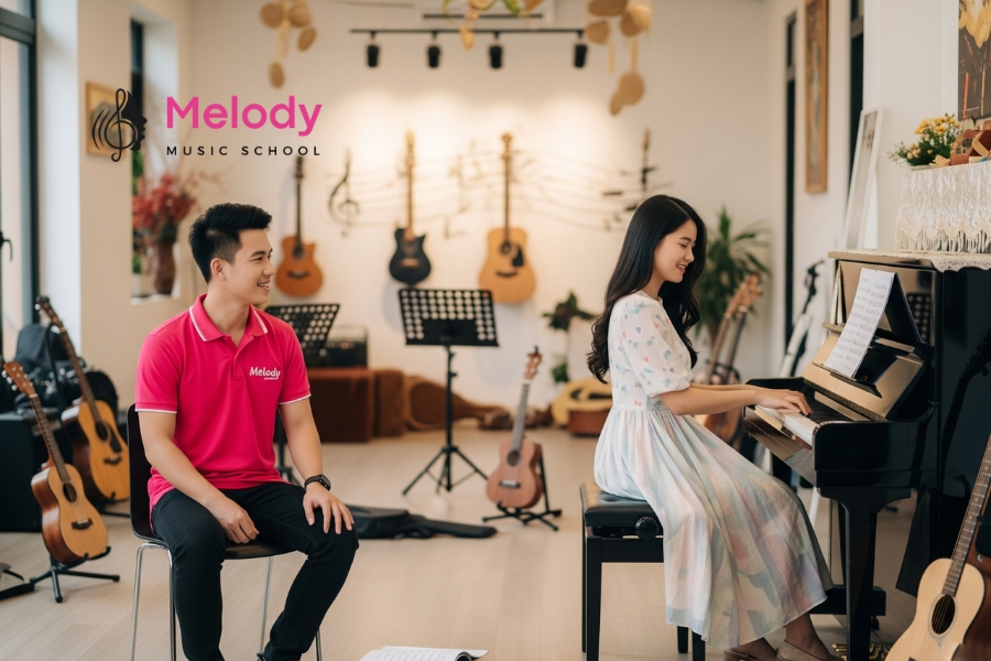Địa Điểm Học Đàn Piano Quận Gò Vấp Uy Tín Chất Lượng 15 Học phí piano tại Melody Gò Vấp từ 3–8 triệu đồng/tháng, có gói linh hoạt và ưu đãi