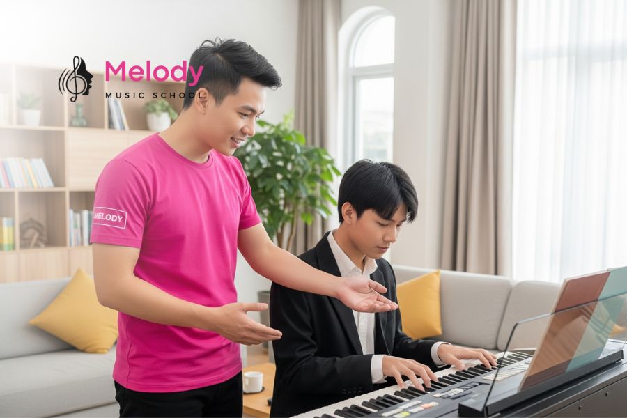 Lớp Học Đàn Organ Quận Đống Đa, Tây Hồ, Cầu Giấy 13 Chương trình organ Melody Đống Đa, Tây Hồ, Cầu Giấy gồm hai giai đoạn từ cơ bản đến nâng cao