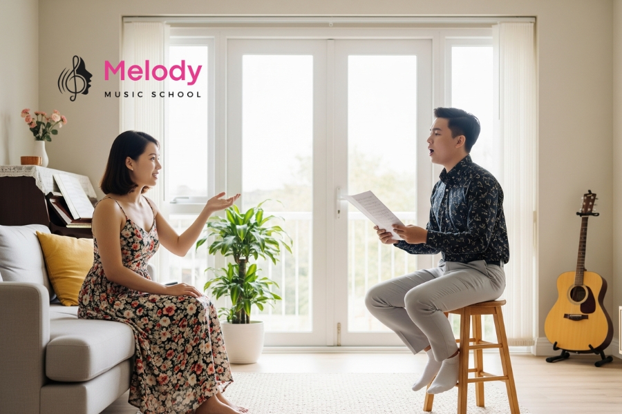 Lớp Học Thanh Nhạc Bắc Từ Liêm, Nam Từ Liêm, Hà Đông 6 Melody đào tạo thanh nhạc từ cơ bản đến nâng cao với lộ trình rõ ràng, dễ tiếp thu
