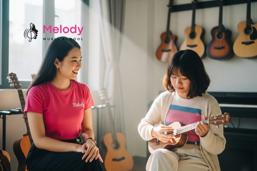 Lớp Học Đàn Ukulele Bắc Từ Liêm, Nam Từ Liêm, Hà Đông 13 Chương trình ukulele tại Melody Từ Liêm và Hà Đông gồm cấp độ cơ bản và nâng cao