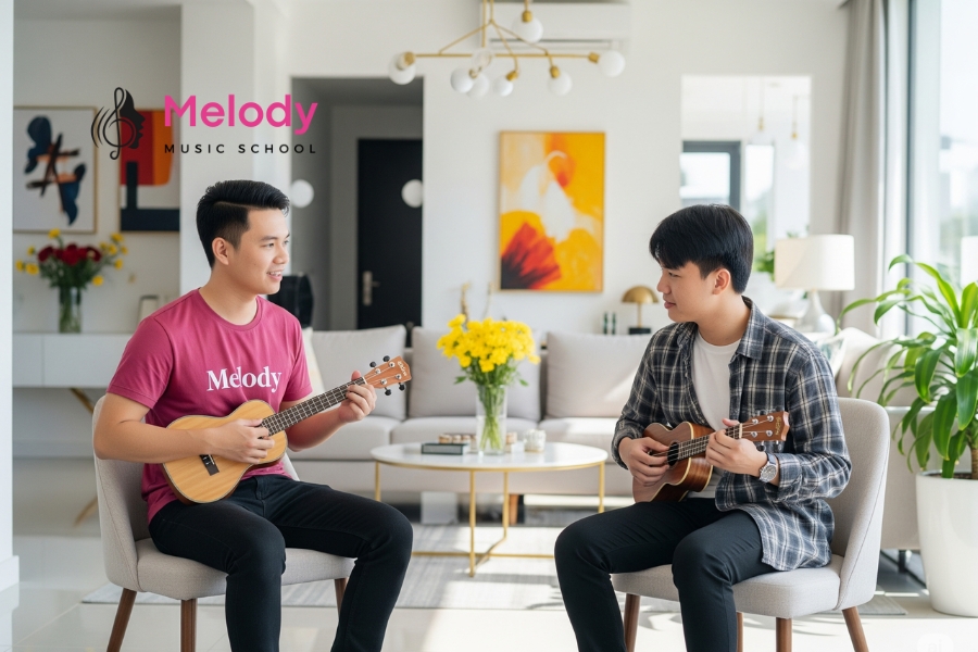 Địa Điểm Học Đàn Ukulele Đống Đa, Tây Hồ, Cầu Giấy 13 Chương trình ukulele tại Melody phát triển kỹ năng toàn diện từ cơ bản đến nâng cao