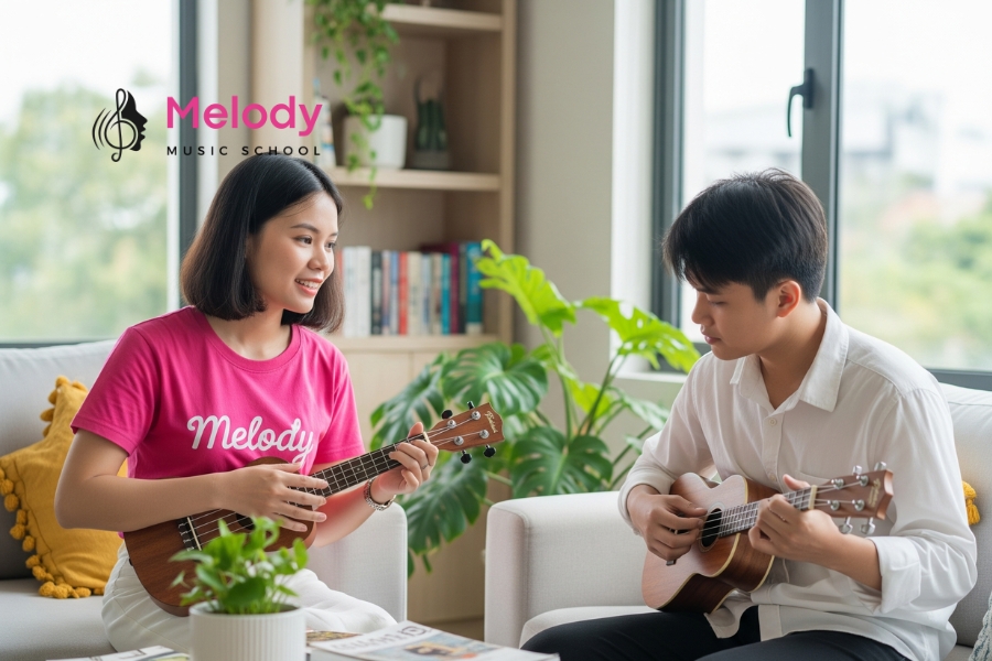 Địa Điểm Học Đàn Ukulele Quận 5-6-7-8 Uy Tín Chất Lượng 13 Chương trình ukulele tại Melody quận 5–6–7–8 gồm lý thuyết, kỹ thuật và thực hành, phù hợp mọi trình độ