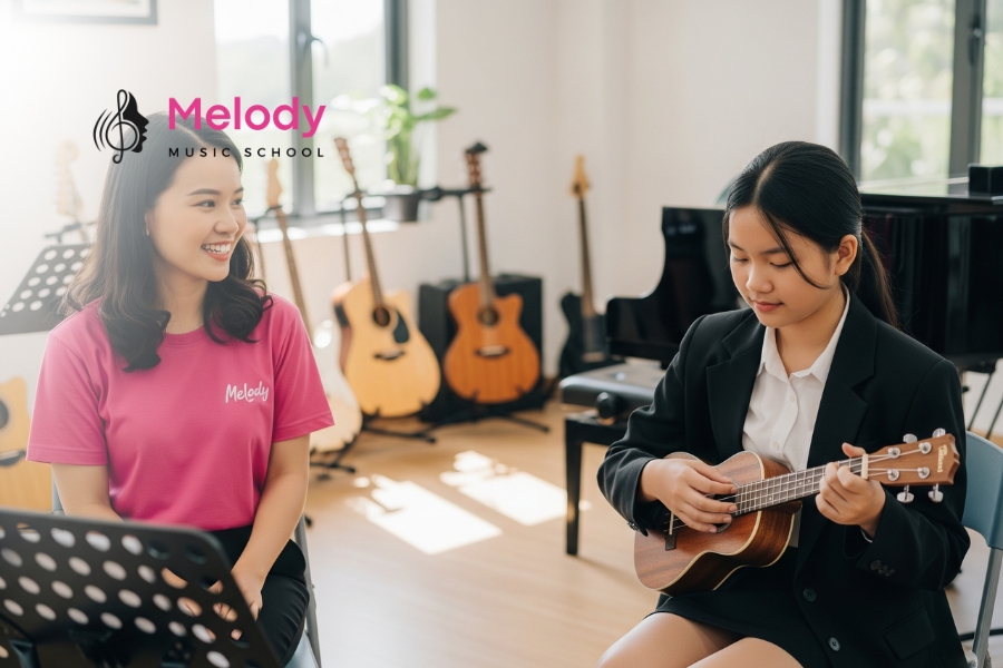 Lớp Học Đàn Ukulele Quận Tân Phú-Bình Thạnh-Gò Vấp 11 Nhạc Viện Melody đào tạo âm nhạc uy tín tại Tân Phú, Bình Thạnh, Gò Vấp