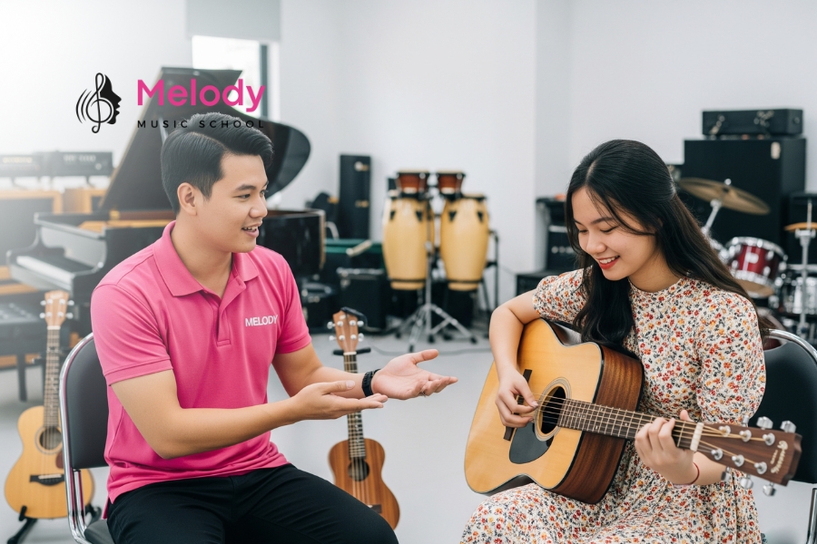 Chọn Guitar Taylor: Cho Người Mới &Amp; Chuyên Nghiệp 13 Cần đàn Taylor dễ chơi, action thấp, hỗ trợ học viên tại Nhạc Viện Melody tiến bộ nhanh