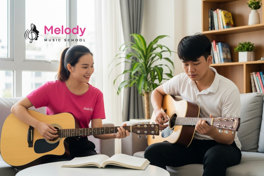 Đàn Guitar Taylor Sản Xuất Ở Đâu? Thông Tin Cần Biết 15 Nhạc Viện Melody là địa chỉ uy tín chuyên dạy guitar và nhạc cụ với đội ngũ giảng viên tài năng