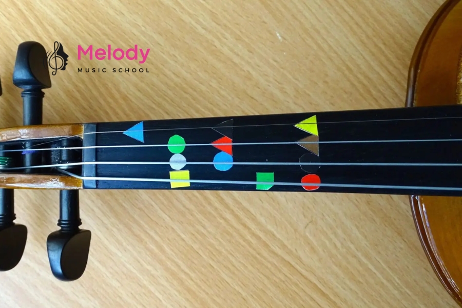 Khám Phá Cấu Tạo Đàn Violin (Vĩ Cầm) Chi Tiết 15 Phím đàn là miếng gỗ mun trên cần đàn, nơi nghệ sĩ nhấn dây tạo nốt nhạc