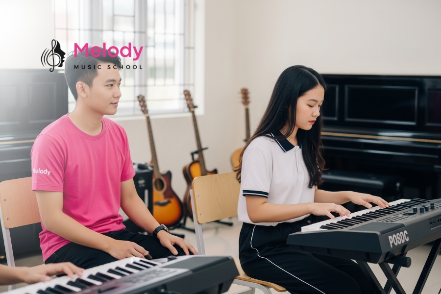 Nhạc Viện Melody cung cấp các khóa học đàn organ đa dạng phù hợp mọi trình độ