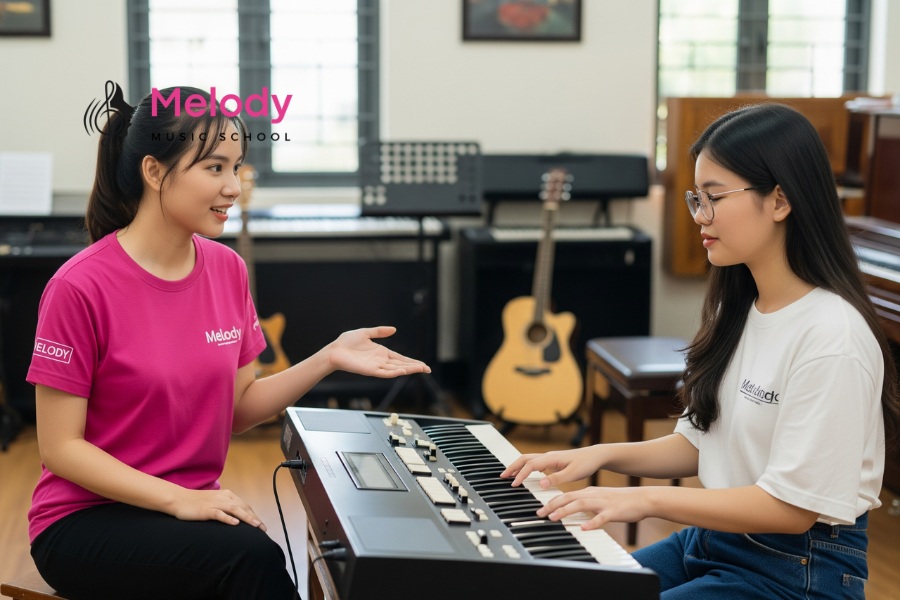 Nhạc Viện Melody nổi bật với đội ngũ giảng viên giỏi, cơ sở hiện đại và nhiều ưu đãi